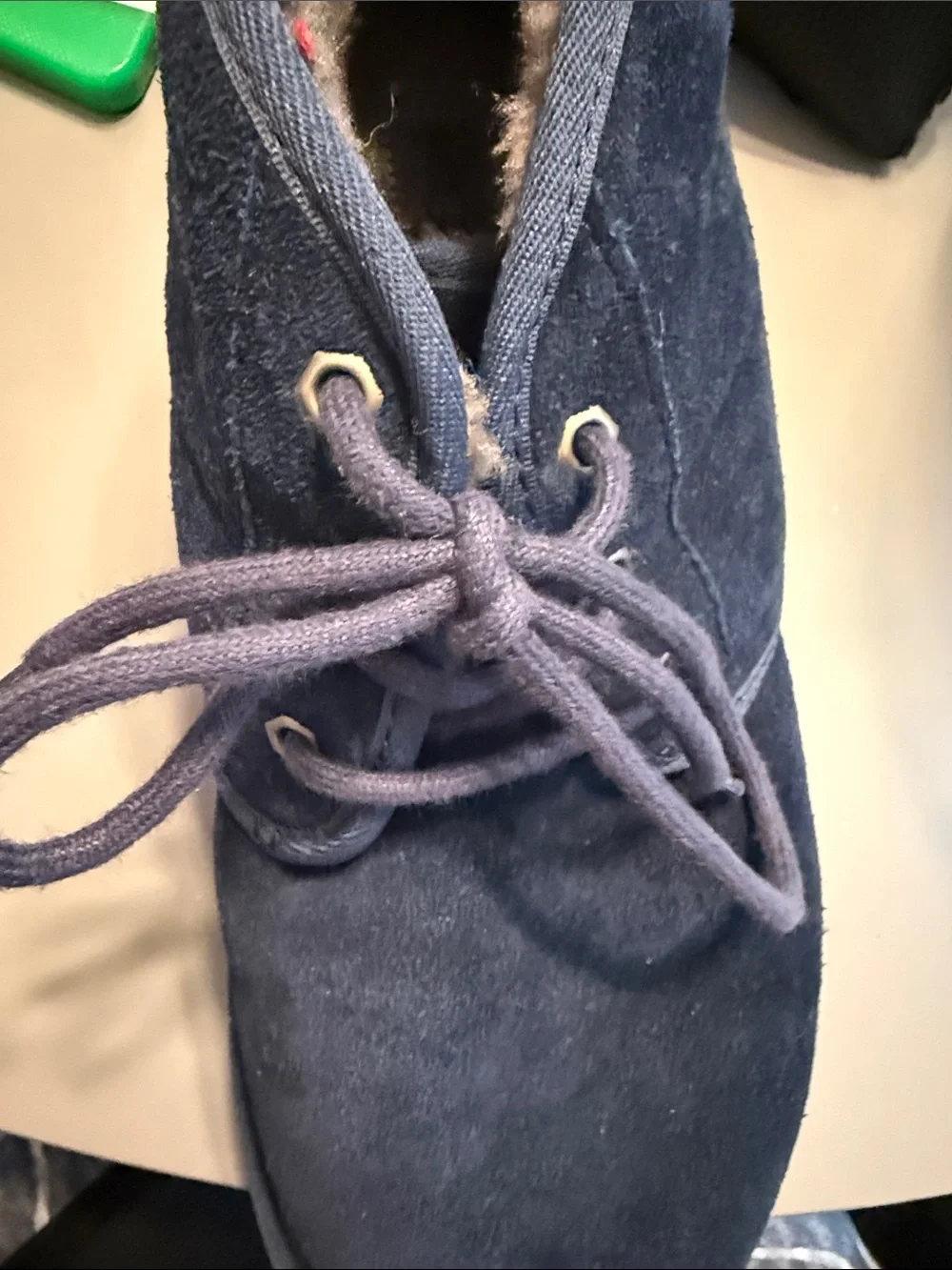 UGG Men’s Dark Navy Suede Chukka Boots - Picture 3 of 3